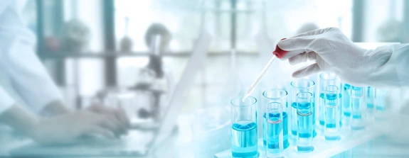 Vials in a lab