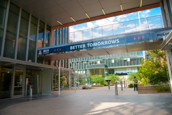 Research building walkway